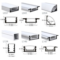 Profilé LED en aluminium 1M 2M 3M pour éclairage extérieur, profilé super fin 6 mm encastré, profilé LED en aluminium