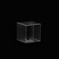 Boîtes en PVC transparentes pliables personnalisées en usine, protection automatique POP, emballage en plastique recyclable transparent PET, boîte cadeau