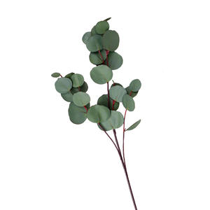 Planta Artificial Realista en 3D, Rama Individual con Hojas de <span class=keywords><strong>Eucalipto</strong></span>, <span class=keywords><strong>Hoja</strong></span> de Dinero, Decoración Navideña para el Hogar, Bodas, Centros Comerciales y Hoteles - Product Image 5