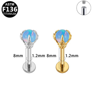 <b>Titanium</b> Ear Studs Cross Heart Zircon F136 Alloy Unisex Daily Wear Jewelry - Product Image 5