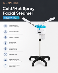 K-SKIN Prix d'usine, vaporisateur facial professionnel KD238A, OEM personnalisé, pulvérisation chaude et froide avec boîte d'aromathérapie pour salon de beauté - Product Image 1