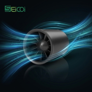 Ventiladores en Línea SEICOI de 4'' con Rodamientos de Bolas Eléctricos Súper Silenciosos para Sistemas de Ventilación de Extracción en Hoteles, Cocinas y Baños, OEM IP44 - Product Image 2