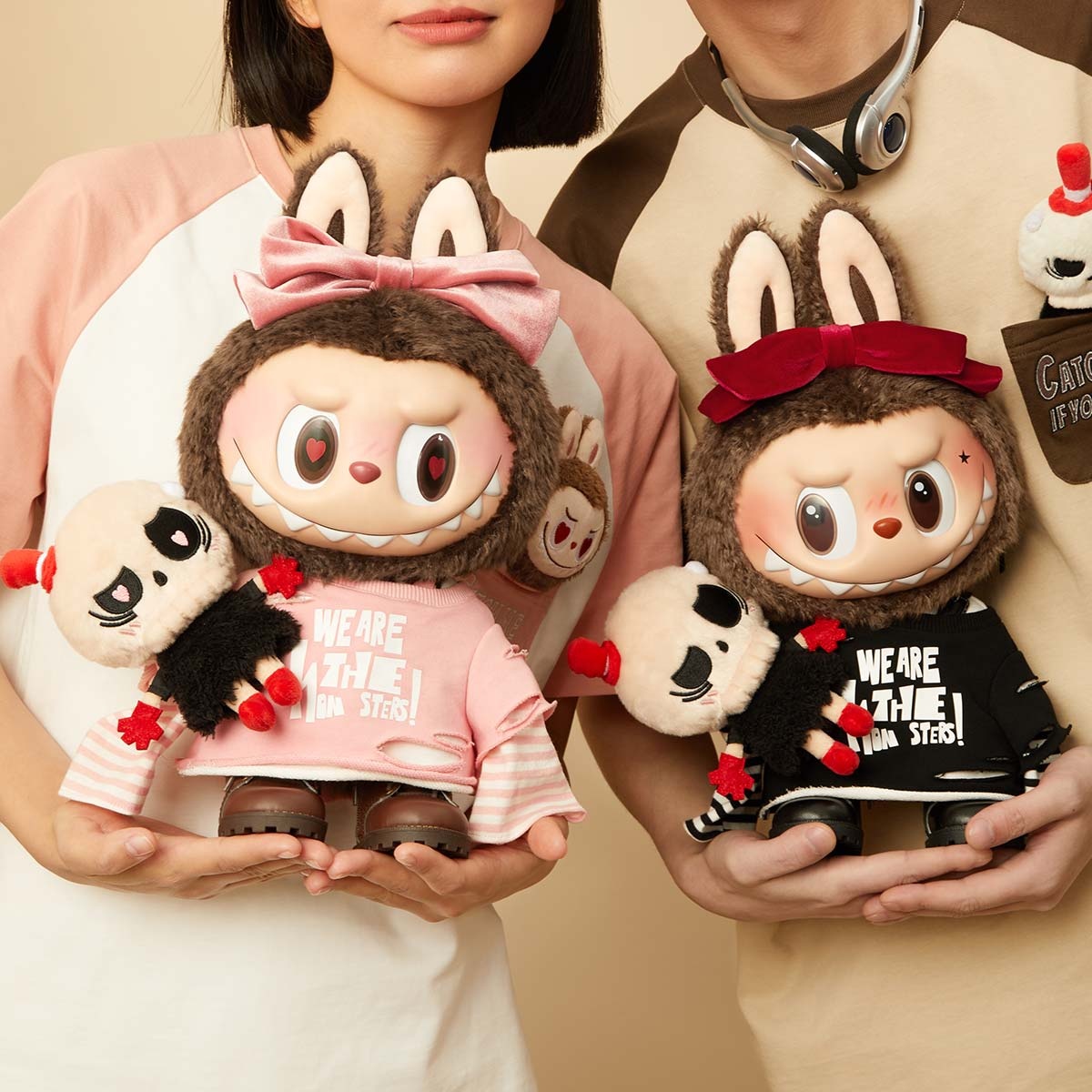 若者に人気のブランド Labubu Zimomo 38CM - Gift Valentine Series Limited Pink ぬいぐるみ