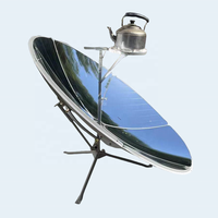Four solaire parabolique en acier au carbone, diamètre 135 cm, température de focalisation 1100, sans combustible, sans électricité