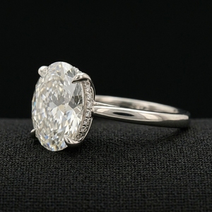 Anillo de Boda de Lujo con Diamante Cultivado en Laboratorio de Platino Fino, Certificado por IGI, para Mujer, Elegante Pieza de Joyería Contemporánea para Fiesta - Product Image 2
