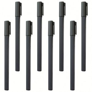 Bolígrafos de Plástico Negros Novedosos con Logotipo Personalizado, Bolígrafos Cuadrados con Fuente de Tinta, en Oferta - Product Image 1