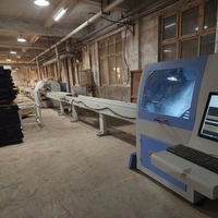 Scie circulaire automatique CNC pour bois, optimisée, avec moteur, pour une utilisation en usine d'emballage du bois de haute précision et respectueuse de l'environnement