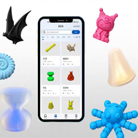 GEEETECH mainan Printer 3d, mesin Printer 3d Profesional DIY Desktop M1 kecepatan tinggi semi-otomatis pelevelan otomatis FDM Mini 3d