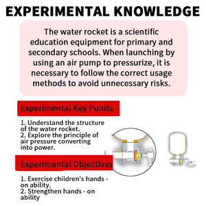 नए वाटर रॉकेट लॉन्च मॉडल बच्चों के आउटडोर खेल खिलौने स्टेम विज्ञान प्रयोग खिलौने - Product Image 4