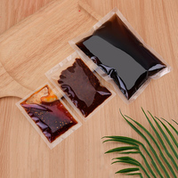 Sacs sous vide transparents thermoscellables avec impression en héliogravure pour sauces, salades, lait, aliments pour animaux de compagnie