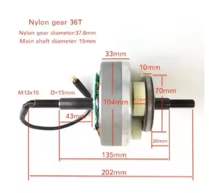 Mô tơ xe đạp điện bánh xe lớn, cỡ mở, 36V 48V 52V 350W 500W, lõi stato trung tâm - Product Image 4