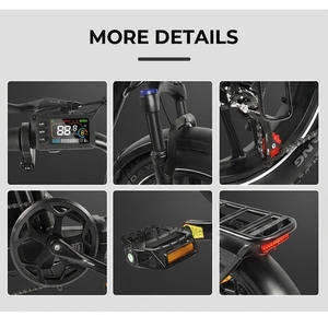 Vélo Électrique Urbain Pliant C05 Pro <span class=keywords><strong>20</strong></span> Pouces avec Moteur Arrière 250W, Batterie Lithium 36V 13AH, Pneus Larges – Entrepôt UE – Vélo Électrique Abordable - Product Image 4