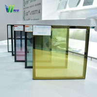 Panneaux isolants en verre double vitrage (IGU) à rupture de pont thermique pour murs-rideaux industriels de supermarchés en aluminium écologique