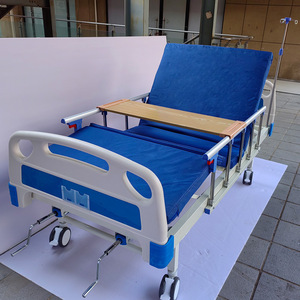 Cama de enfermería manual Yizhuokang 1900x1000x550mm con manivela simple/doble y barandilla para pacientes con discapacidad - Product Image 3