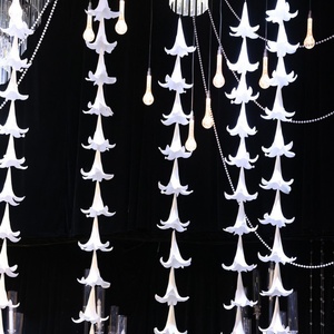 Lily Head Hanging Wedding Decoration <b>Ceiling</b> Artificial Flower Party Hotel Decoration White Calla Flower-head <b>Ceiling</b> - Product Image 2