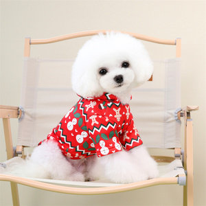 Vêtements de Noël glamour <span class=keywords><strong>pour</strong></span> animaux de compagnie-Pull fantaisie du Père Noël <span class=keywords><strong>pour</strong></span> petits chiens, vêtements <span class=keywords><strong>pour</strong></span> chats, vêtements d'hiver chauds <span class=keywords><strong>pour</strong></span> chiens - Product Image 4