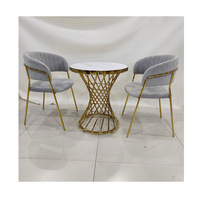 Ensemble de chaises de salle à manger en velours de style moderne pour salons, chambres, hôtels, restaurants et usage commercial
