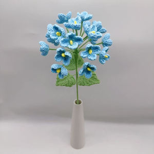 Ramo de Flores de Ganchillo Ecológico, Plantas Artificiales, <span class=keywords><strong>Suculentas</strong></span> Falsas para Decoración del Hogar - Product Image 1