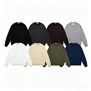 <span class=keywords><strong>Sweat</strong></span>-shirt classique LH à col rond, couleur unie, avec badges, style couple, version oversize, manches longues - Product Image 4