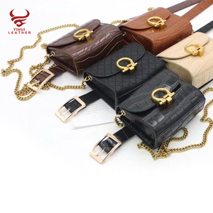 Cinturón de moda Ins, gran oferta, bolso de mujer, Cinturón desmontable, Mini Cadena de cuero, riñonera - Product Image 1