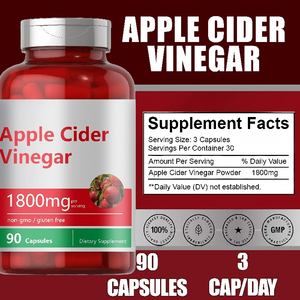 Pilules amincissantes ACV directement de l'usine, capsules de vinaigre de cidre de pomme 1800mg pour la perte de poids - Product Image 5