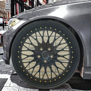 Jantes en alliage d'aluminium moulé, design multi-rayons, 30 mm, pour BMW Audi, 18-20 pouces, 5x115/114.3 PCD, jantes de voiture - Product Image 1