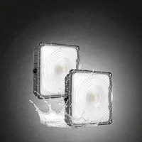 Luminaire de plafond industriel à économie d'énergie IP65 en aluminium pour garage, supermarché, entrepôt logistique