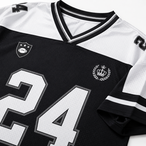 Custom Retro American Football Jersey Short Sleeve Printed High Quality Streetwear Vintage Game Day <b>Fan</b> Apparel - Product Image 5