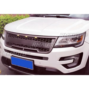 Grille de pare-chocs avant de voiture, grilles de course, calandre pour Ford Explorer 2016-2018, kit carrosserie, accessoires automobiles - Product Image 3