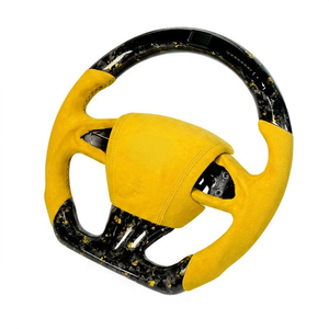 Volant personnalisé en fibre de carbone forgée de couleur violette véritable pour Volkswagen VW <span class=keywords><strong>Golf</strong></span> <span class=keywords><strong>7</strong></span> MK7 MK7.5 GTI R <span class=keywords><strong>Alcantara</strong></span> Racing - Product Image 2