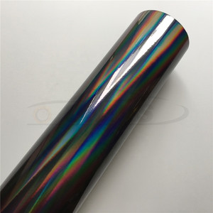 <span class=keywords><strong>Film</strong></span> vinyle auto-adhésif pour voiture, effet chrome holographique noir, PVC, feuille colorée, par Car <span class=keywords><strong>Film</strong></span> - Product Image 6