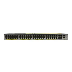 Conmutador Gigabit Ethernet de 48 puertos usado original, Capa 3, 10 enlaces ascendentes de Gigabit, escalabilidad y seguridad mejoradas