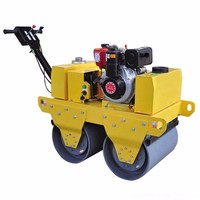 Mini Compacteur à Double Tambour Portatif 500 kg Équipement de Construction Vibrant avec Moteur Honda Meilleur Prix