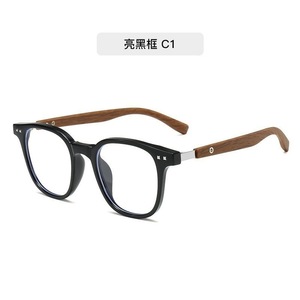 Montures de lunettes rectangulaires transparentes grises C4 TR90 à monture complète unisexe, anti-lumière bleue, verres en résine légers - Product Image 2