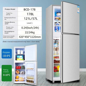 Réfrigérateur vertical double porte 179L pour la maison, <span class=keywords><strong>petit</strong></span> réfrigérateur domestique, prix abordable, réfrigérateurs à deux portes - Product Image 2