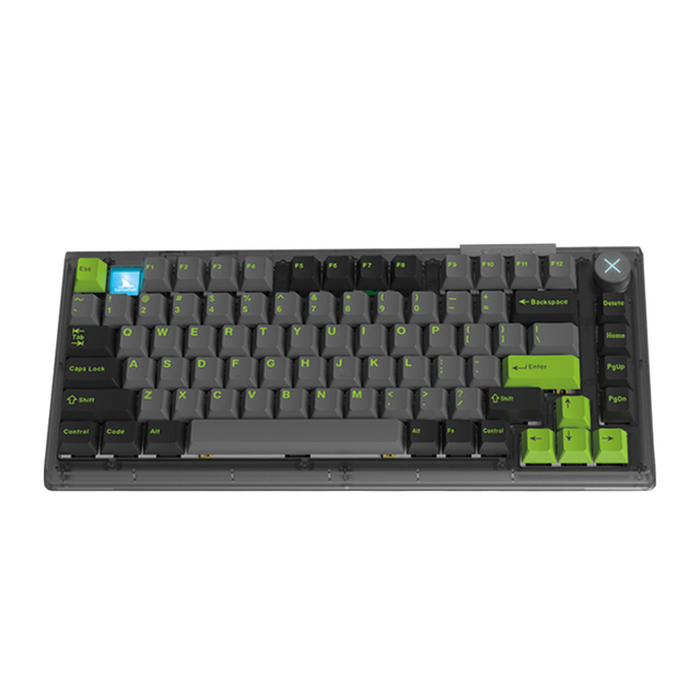 Darmoshark Professional Gaming Keyboard Top 75 Wired/wireless BT RGB Hot Swappable Kb with PBT Cherry Profile Keycaps Customs