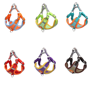 Manufacturer Designer Nylon Harness Leash Set for Dogs Fashionable Reflective Personalized Pet Gear Small Medium Large <b>Walking</b> - Product Image 1