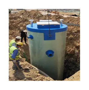 물 제어 및 하수 처리 솔루션을위한 새로운 기술 에너지 절약 조립식 잠수정 펌핑 스테이션