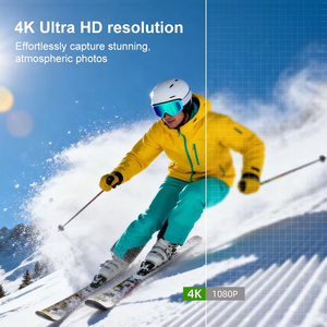 Up to 64MP 4K Resolution, This Handheld Pocket-sized Action Camera Can <b>Capture</b> and Track Faces at Set Intervals. 4k - Product Image 5