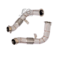Auto-Performance-Auspuffkrümmer für BMW X5M X6M F95 F96 4.4T 2024+ Auspuffrohre Frontrohr Downpipes mit Hitzeschutz Direktmontage