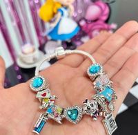 Nueva Pulsera de Cristal con Dijes para Niños, Joyería a Bajo Precio