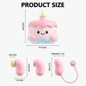 Vibrateur mignon en forme de gâteau, créatif, de la marque BlueRabbit, jouet fantaisie, cadeau d'anniversaire de luxe pour femmes. - Product Image 5