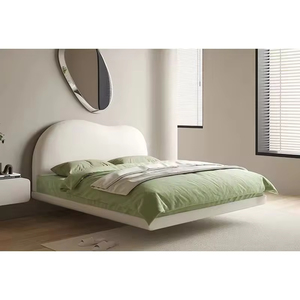 Moder Floating Loft Up-holstered Beds <span class=keywords><strong>lit</strong></span> <span class=keywords><strong>suspendu</strong></span> crème style princesse <span class=keywords><strong>lit</strong></span> usine boule ronde Led lampe <span class=keywords><strong>de</strong></span> table pour <span class=keywords><strong>chevet</strong></span> hôtel - Product Image 5