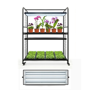 Chất Lượng Cao Trong Nhà 4 Chân Quang Phổ Đầy Đủ <span class=keywords><strong>6400K</strong></span> LED Phát Triển Hệ Thống Ánh Sáng Có Thể Điều Chỉnh Chiều Cao Di Chuyển Bánh Xe Hợp Kim Nhôm Thủy Canh - Product Image 1