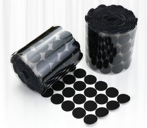 Крючок и петля самоклеящаяся велюровая лента на заказ нейлоновая монета в горошек велкрос крючок и петля Тихая прикрепляющаяся велюля - Product Image 4