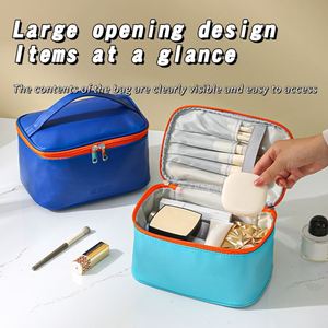 Nouvelle trousse de maquillage portable de voyage, organiseur de cosmétiques, sac de maquillage imperméable en PU - Product Image 5