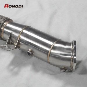 ท่อไอเสียสแตนเลส B58 พร้อมแคตตาไลติกคอนเวอร์เตอร์แบบไหลสูง สำหรับ GR Supra A90/A91 (3.0L 4.5 นิ้ว)-ผิวขัดเงา - Product Image 2