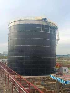 Biogas tanaman Digester anaerob untuk pupuk kandang hewan dapur sisa pengobatan limbah lumpur menampilkan struktur atap keras - Product Image 4