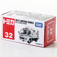 Tomy # Modèle de voiture miniature en alliage de 32 pièces 1/64, véhicule d'éclairage militaire japonais, jouet d'ingénierie