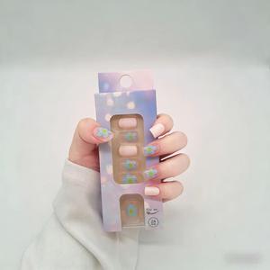 <span class=keywords><strong>Uñas</strong></span> Postizas Cortas Cuadradas con Diseño Floral en el Centro, <span class=keywords><strong>Color</strong></span> <span class=keywords><strong>Rosa</strong></span> Nude, <span class=keywords><strong>Azul</strong></span> <span class=keywords><strong>y</strong></span> Amarillo Margarita, Material ABS, Lindas <span class=keywords><strong>Uñas</strong></span> Postizas para Mujer, Salón de Belleza - Product Image 1
